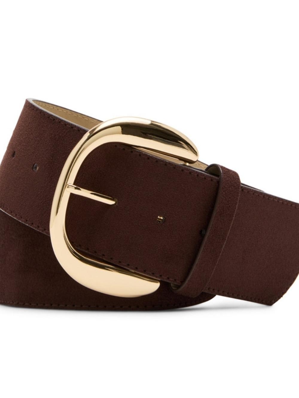 Steve Madden Women's Faux Suede Wide Belt